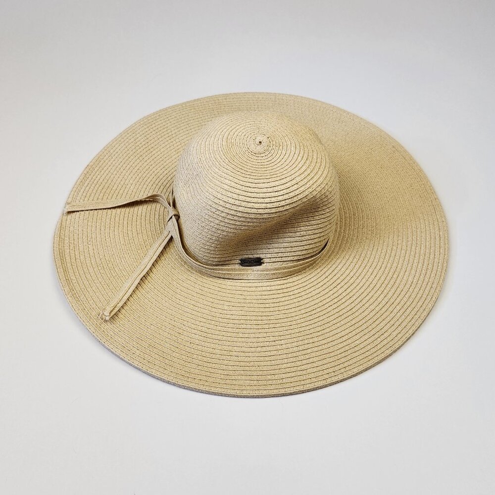 Sun N Sand Wide Brim Paper Braid Floppy Hat OS - Picture 2 of 7